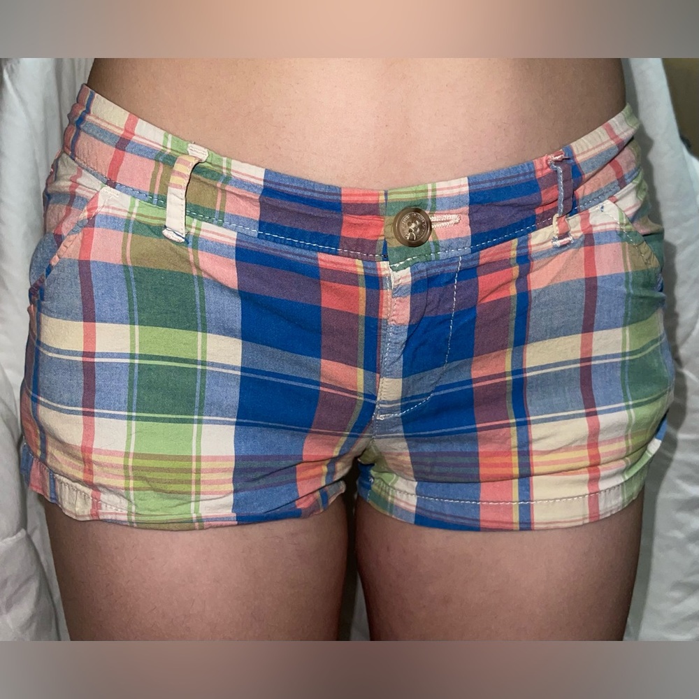 Y2K Plaid Hollister Shorts